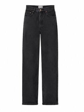 Eytys Benz Jeans 24 Black Washed Straight Leg Denim Swedish Designer Cotton
